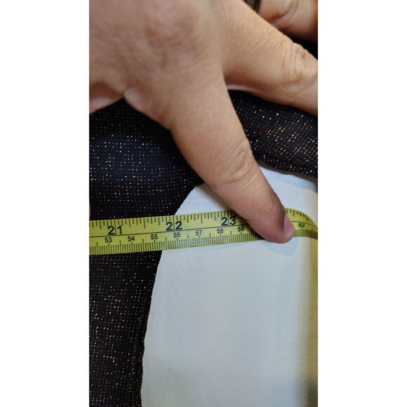 I Jeans by Buffalo Cold shoulder gold metallic Blouse - Picture 5 of 7